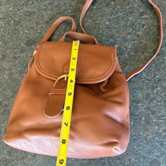 Vintage Coach Bantam Bag Small Convertible Backpack British Tan United States - Picture 6 of 14